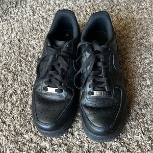 Nike Air Force 1 '07 Triple Black Mens Size 9.5
